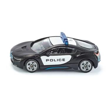 Imagem de Miniatura Siku BMW I8 Policia Americana Pneus Em Borracha, Branco, Pre