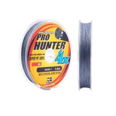Imagem de LINHA MULT PRO HUNTER 4X CINZA 0,45 mm 100X - Jaú Pesca
