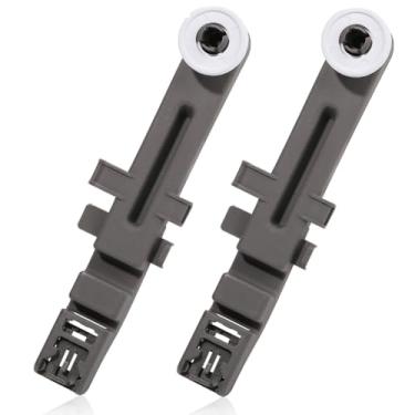 Imagem de [Atualizado] W10571738 ajustador superior de lava-louças e conjunto de roda adequado para máquinas de lavar louça Maytag/Whirlpool, substitui WPW10571738, 3449627, AP6023130, PS11756470 (pacote com 2)
