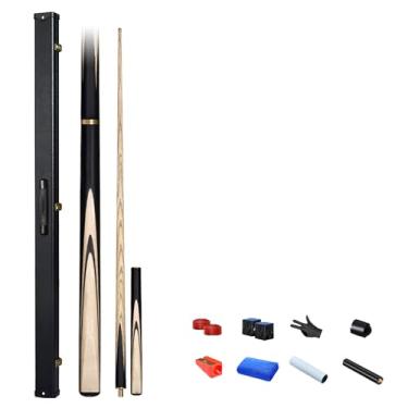 Imagem de Taça de sinuca premium feita com design bonito, exclusivo e luxuoso, e a melhor qualidade de madeira de freixo, taco de sinuca (taco de sinuca + acessórios + caixa de taco B, 11,5 mm)