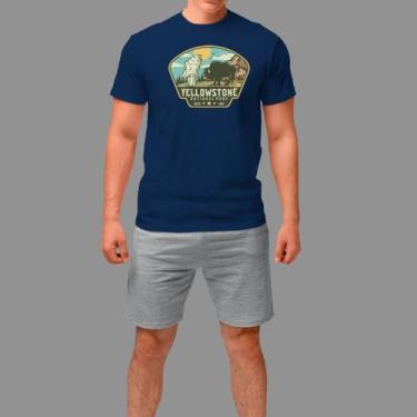 Imagem de Camisetas Básica Masculina Moda De Country confortável Manga Curta - R