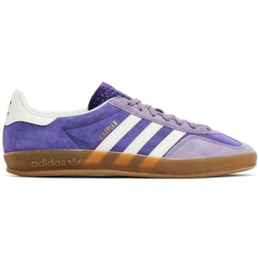 Imagem de adidas Originals Gazelle Tênis masculino para uso interno (roxo universitário, 38)