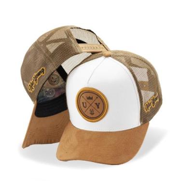 Imagem de Boné Trucker Aba Camurça Masculino Country Estilo Cowboy Peão - Pampas