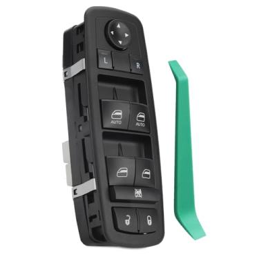 Imagem de 68086693AC Interruptor mestre de janela elétrica 8 + 3 pinos adequado para Jeep Grand Cherokee Dodge Durango 2011-2013 substitui 68086693AE 68086693AD com pé de cabra