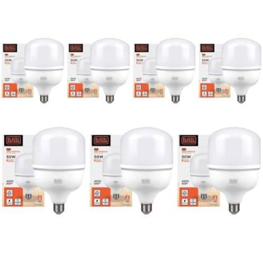 Imagem de KIT 7 UNIDADES - BLACK & DECKER LÂMPADA LED ALTA POTENCIA ECO T120 50W 6500K 100-240V