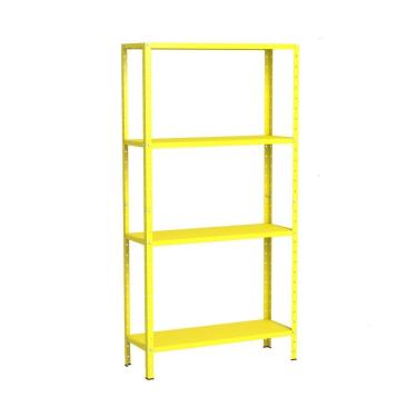 Imagem de Estante De Aço Multiuso Livros Decorações Ferramentas 04 Prateleiras Eaf006007 Amarelo