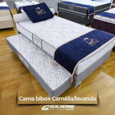 Imagem de Bicama Cama com auxiliar com molas ensacadas Cama Bibox Sleep Colchões