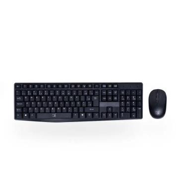 Imagem de Teclado e mouse sem fio arteck maxprint preto - 60000070