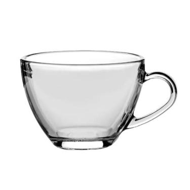 Imagem de Xícara Copo Café Vidro Grosso Parede Dupla 250ml Com Alça - Inga Impor