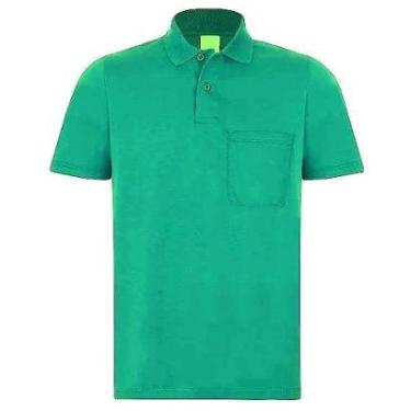 Imagem de Camisa Masculina Gola Polo Piquet Com Bolso cor:;Tamanho:M-Masculino