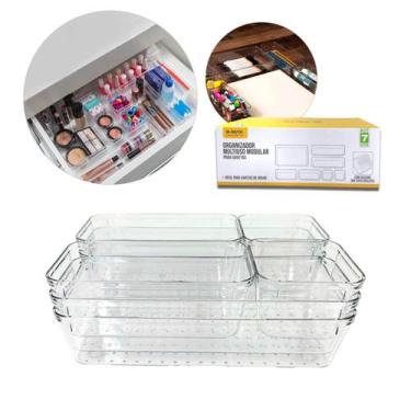 Imagem de Kit Organizador Multiuso Cozinha, Closet, Escritório 7 Peças - B-MAX