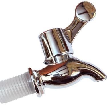 Imagem de Torneira Suqueira Dispenser ABS Prata Luxo Filtro com Vedação Silicone