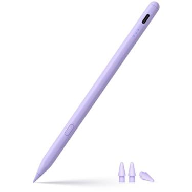 Imagem de Caneta Stylus para iPad 2018-2025, lápis de carregamento rápido USB-C, sensibilidade de inclinação perfeita para pixels para iPad A16 11/10/9/8/7/6, iPad Mini 7/6/5, iPad Air M3/M2 27.9 cm/33.0 cm/5/4