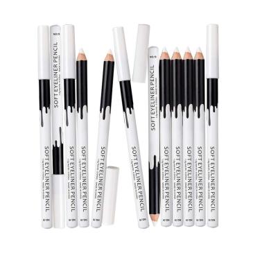 Imagem de Lápis delineador Fashionwu White Professional Waterproof (12 unidades)