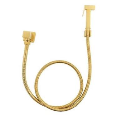 Imagem de Ducha Higiênica De Banheiro Luxo Quadrada Metal - oem, DOURADO