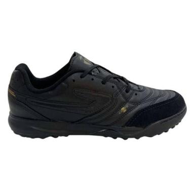 Imagem de Chuteira Topper Society Maestro Pro V - Masculino, Preto, Ouro, 40