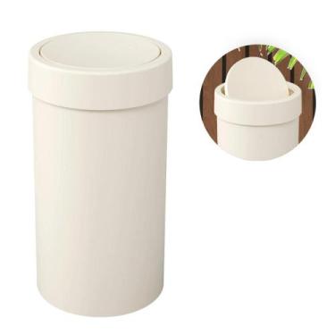 Imagem de Lixeira Grande 9 Litros Multiuso Cozinha/banheiro Tampa Basculante Coz