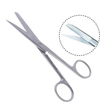 Imagem de Tesoura Romba Fina Reta Estagio Aço Inox - Love Saude