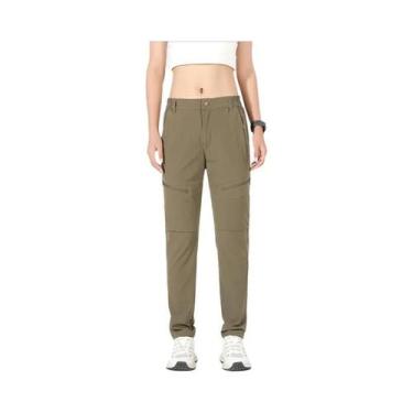 Imagem de Calça Cargo Feminina à Prova d'Água - 4 Vias de Estiramento para Camin