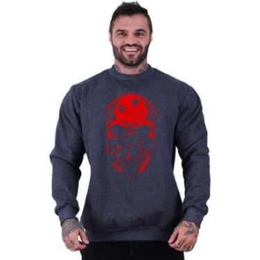 Imagem de Blusa Moletom Basic MXD Conceito Sem Touca Treino Fitness Inverno-Masculino