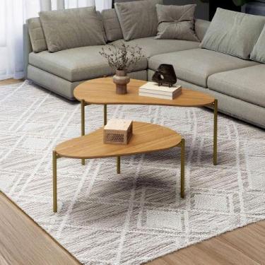 Imagem de Mesas de Centro para Sala de Estar Dalla Costa 2un 100% MDF - Dalla Co