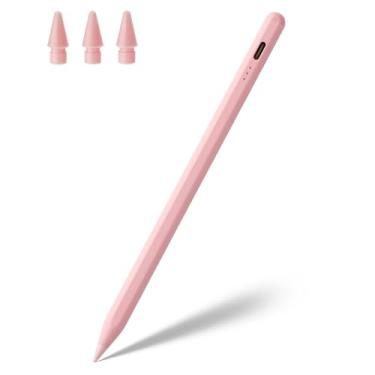 Imagem de Caneta Stylus para iPad A16 11ª 10ª 9ª 8ª 7ª 6ª geração, iPad Pro 12.9 11 33.0 cm M4, iPad Air M3 M2 5ª 4ª 3ª geração, iPad Mini A17 Pro 7 6 5, para Apple Pencil Alternative, Palm Rejection (rosa)