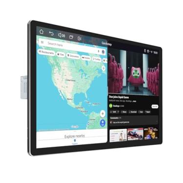 Imagem de Joying Rádio com tela sensível ao toque Single Din 12,95 polegadas estéreo para carro com Apple Carplay e Android Auto, 4 GB + 64 GB Android 13 unidade principal com link espelhado, AM/FM, Bluetooth
