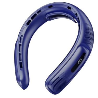 Imagem de OZLMBERN Ventilador de pendurar no pescoço Ventilador USB Escritório Silencioso Pescoço Pendurado Pequeno Ventilador Portátil