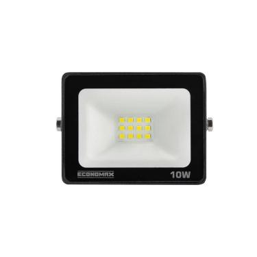 Imagem de Refletor Economax Led 10W Slim Preto 6,5K 600H