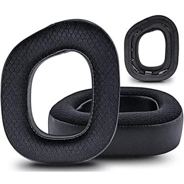 Imagem de DIMOST Almofadas Auriculares Hs80 Compatíveis Com Fone De Ouvido I, Espuma Memória Reforçada E Mais Espessa - Pu/Malha Respirável