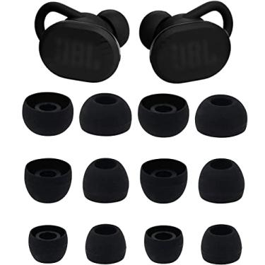 Imagem de ALXCD Ponteiras Auriculares Compatíveis Com Fones De Ouvido Esportivos Jbl Endurance Race, 6 Pares, Tamanhos P/M/G, Pontas Silicone Macio Reposição, Corrida, Pretas