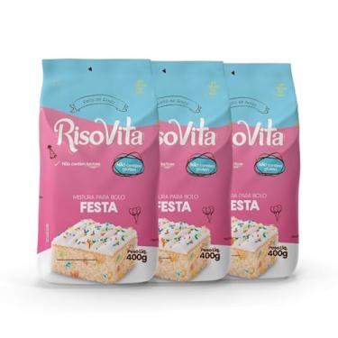 Imagem de MISTURA P/BOLO FESTA RISOVITA 400GR - 3UN