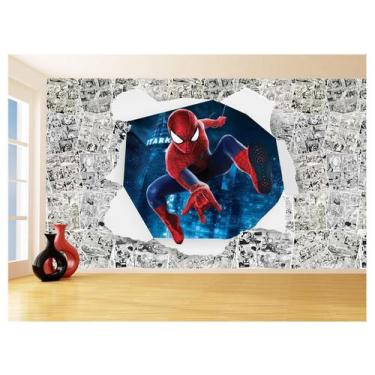 Imagem de Papel De Parede 3D Heróis Página Quadrinhos Hq 3,5M Nhma186 - Você Dec