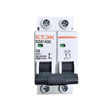 Imagem de Disjuntores Monopolar Bipolar Tripolar Din MCB 3KA 1, 2 e 3 Polos 6A a