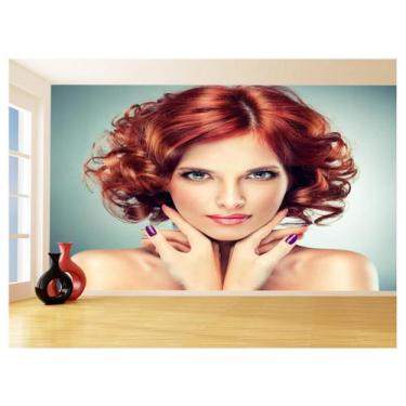 Imagem de Papel De Parede Salão De Beleza Maquiagem Make 3,5M Slb79 - Você Decor