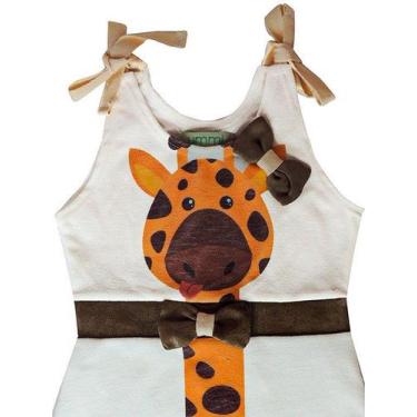 Imagem de Vestido Ummi Infantil girafa offwhite, 1 a 2 anos