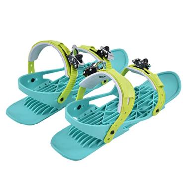 Imagem de Scooter de Neve, Botas de Esqui para Esquis Downhill, 1 par de Mini Patins de Esqui, Patins Portáteis para Neve de Inverno, Sapatos de Snowboard Ajustáveis ​​com Fivela de Metal