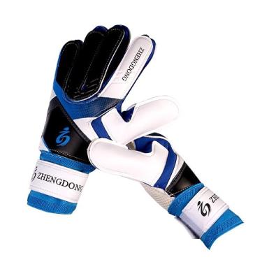 Imagem de CIADAZ Luvas de futebol acolchoadas para jovens, aperto flexível, palma de futebol, goleiro, luvas para crianças, meninos e homens