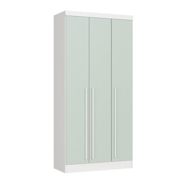 Imagem de Guarda-roupa 3 Portas 103,4cm X 217cm Infinity Branco / Pistache Line