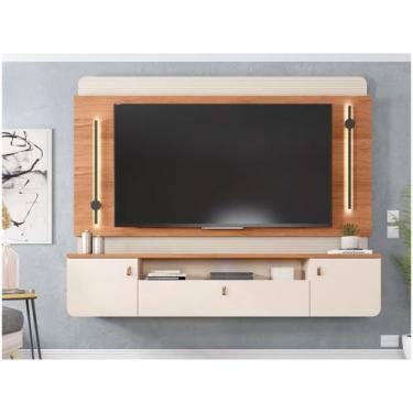 Imagem de Painel para TV até 75 Caemmun Dali, Off White e Freijó