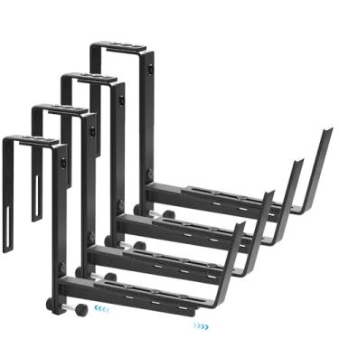 Imagem de KAXIWEI Suporte Para Caixa De Plantio, Ajustável Janela, Vaso Flores Áreas Externas, Pátio, Jardim, Varanda, Vasos Pesados - Pacote Com 4