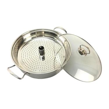 Imagem de Whtkoph Panela a vapor, panela de aço inoxidável com alças, sem, utensílios de cozinha para tamales, molhos para cozinhar, massas e macarrão