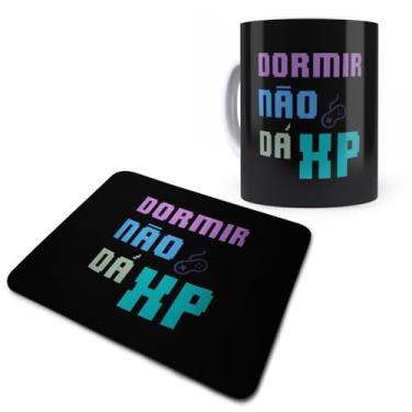 Imagem de Kit Mouse Pad e Caneca Cerâmica Sublimação Dormir não da XP Game