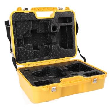 Imagem de Irfora Caixa de Transporte do Nível do Instrumento de Levantamento para Estação Total, Teodolito e Conjunto de Prisma, Caixa de Armazenamento de Instrumentos de Levantamento Amarelo