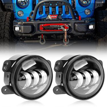 Imagem de Faróis de neblina KARSAM LED de 4 polegadas para Jeep Wrangler JK JKU JLU