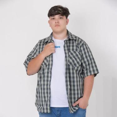 Imagem de Camisa Social Xadrez Adulto Masculina - Maximus, Cor 3, G2 Número 7