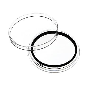 Imagem de (10) Cápsulas Airtite X44 mm Anel Preto Porta-Moedas para Moeda Desafio Militar de 4,4 cm e 28,3 g Silver Lunar Series 2