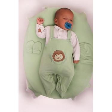 Imagem de Saída Maternidade Menino Jardineira Savana 05 Peças Roupas de Bebê - J