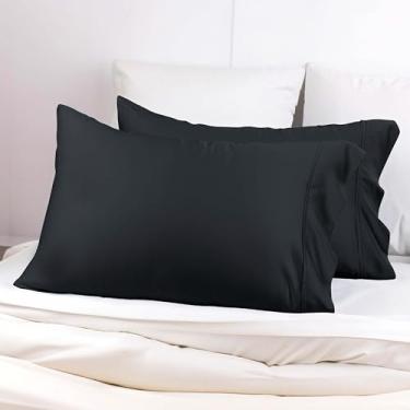 Imagem de Superior Fronhas de madeira de faia 100% modal macias e sedosas de 300 fios - Naturalmente refrescante, respirável e durável, trama de cetim, para quartos e quartos de crianças, pacote com 2 - tamanho