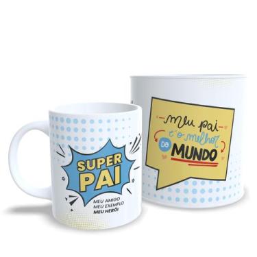 Imagem de Caneca SUPER PAI  O melhor pai do Mundo - Guedes Presentes, Branco